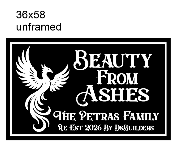 Custom Laser Cut sign for Robyn Petras