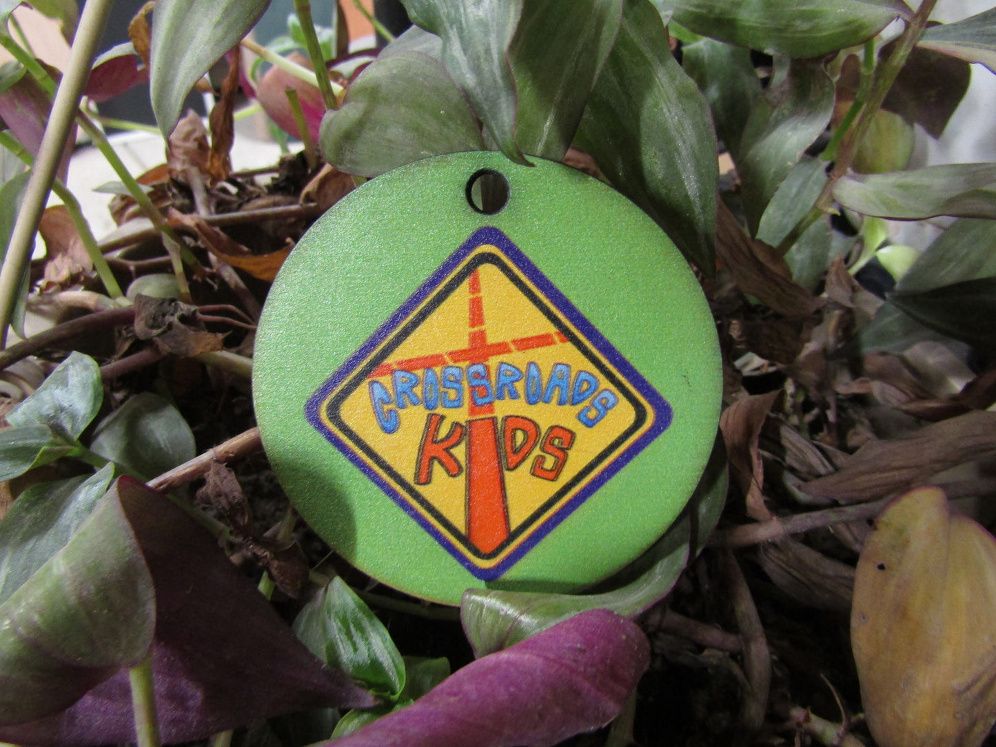 Student Church School Logo Gift Tag School Alumni Image Christmas Ornament Wood Slice Full Color Printed Round Keychain Award Personalized