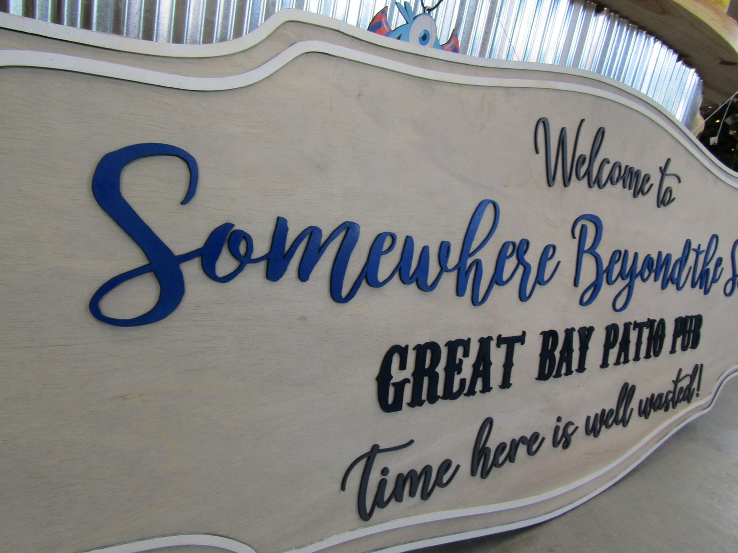 Custom Handmade Wood Sign Pub Signage Commerical Business Sign Your Logo Image Patio Food Drinks Eatery Large Made To Order Personalized