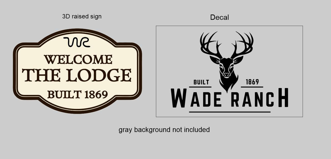 2 Custom Signs for Leslie