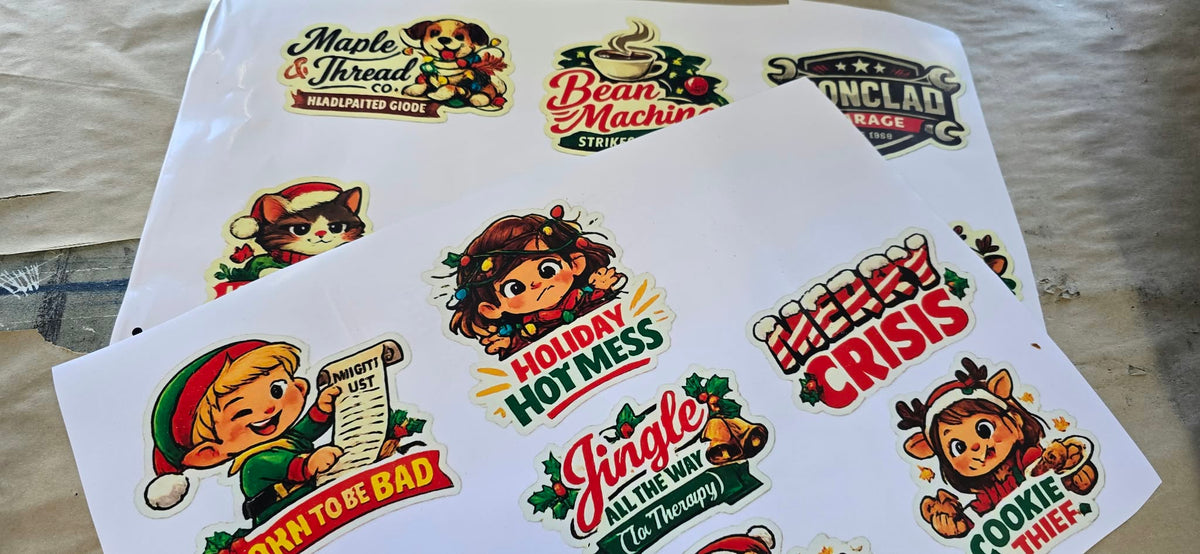 Custom Vinyl Stickers — Choose Size and Quantity — Waterproof and Durable