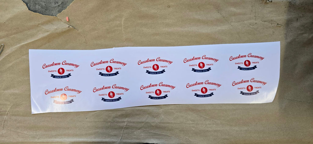 Custom Vinyl Stickers — Choose Size and Quantity — Waterproof and Durable