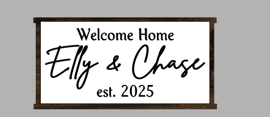 Custom Laser Cut sign for Chris Dachenhaus