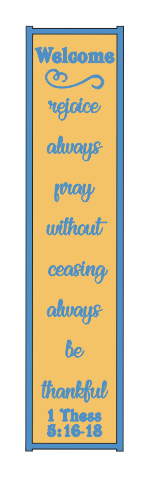 Custom Laser Cut sign for Annette Evans