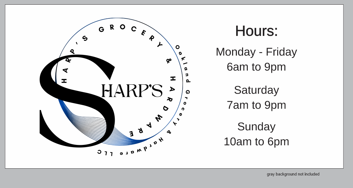 Custom PVC UV Printed Sign for Vance Sharp