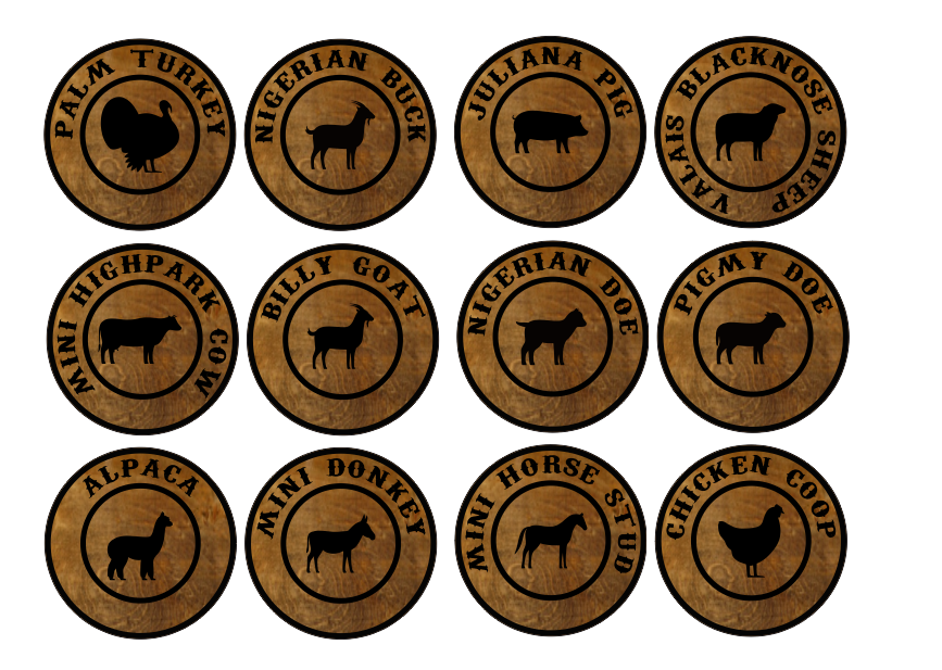 12 Custom Laser Cut Signs for Dannette