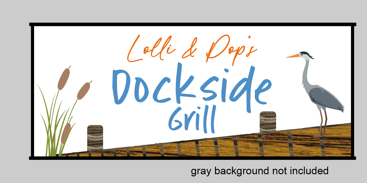 Custom Laser Cut and UV Printed Wood Sign for Darlene Otis