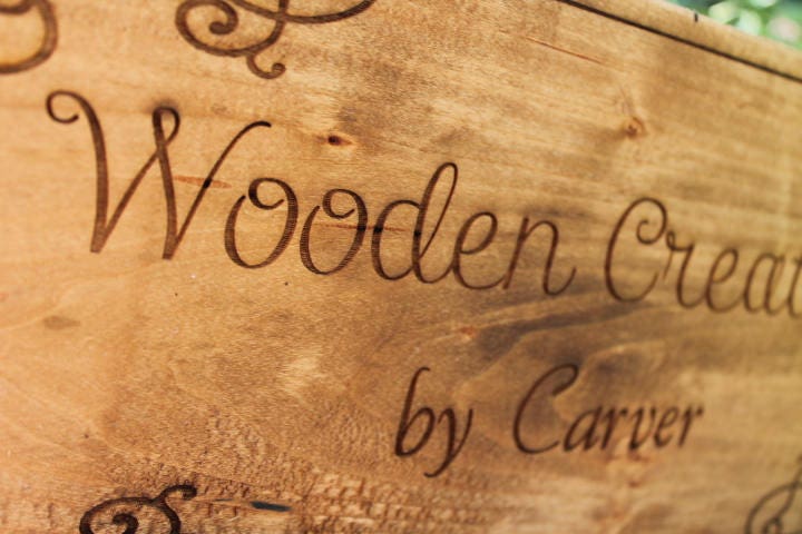 Custom Wood Sign, Business Sign, Outdoor Sign, Wall Decor, Personalized Name Signs, Laser Engraving, Custom, Footstepsinthepast