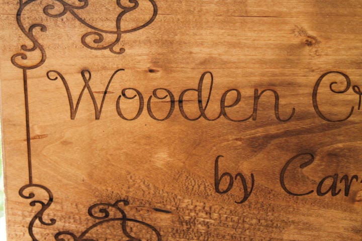 Custom Wood Sign, Business Sign, Outdoor Sign, Wall Decor, Personalized Name Signs, Laser Engraving, Custom, Footstepsinthepast