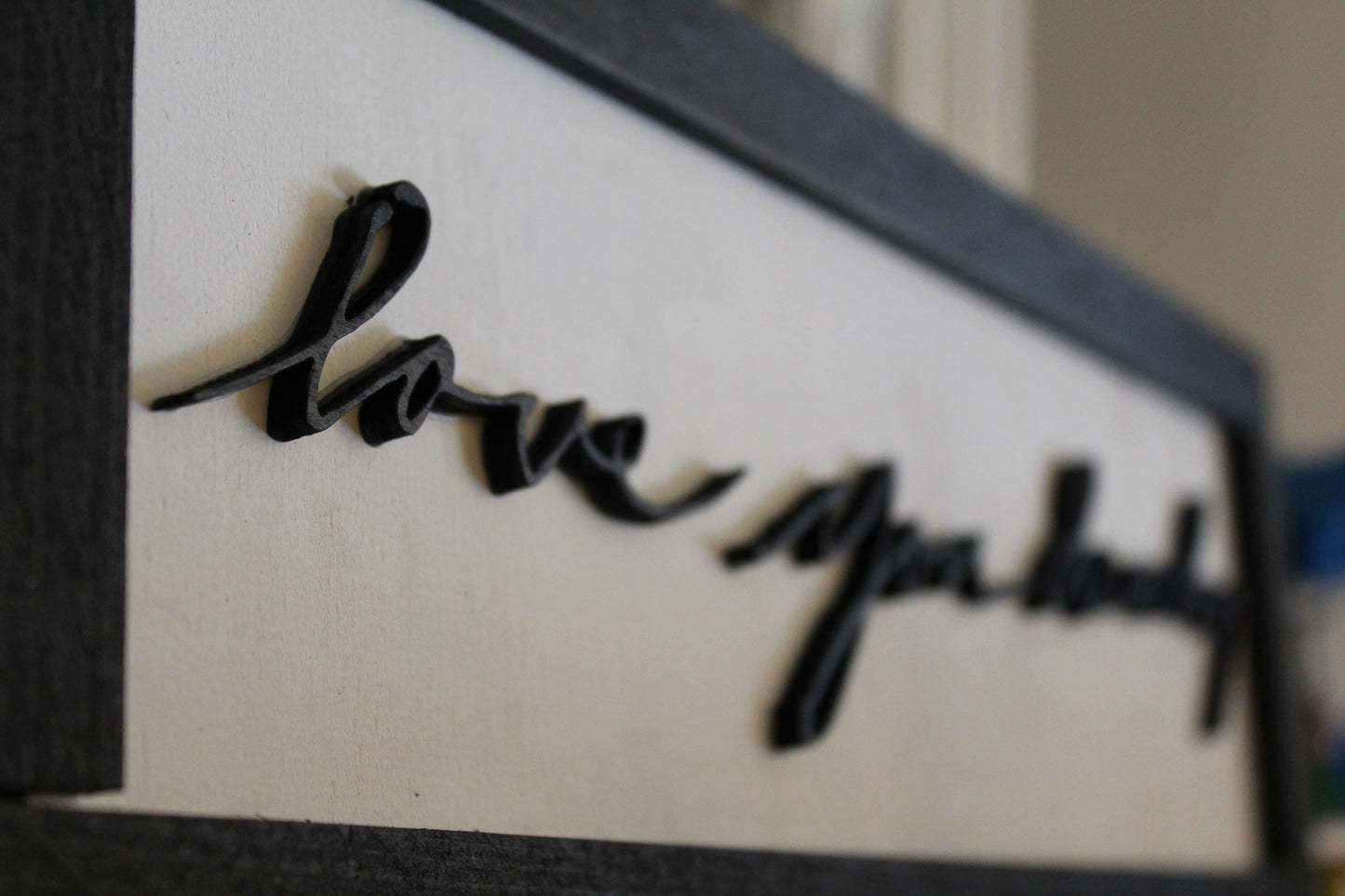 custom handwriting, gift sign decor wooden my handwriting from photo cut from wood framed loved one note great mother's day father's day