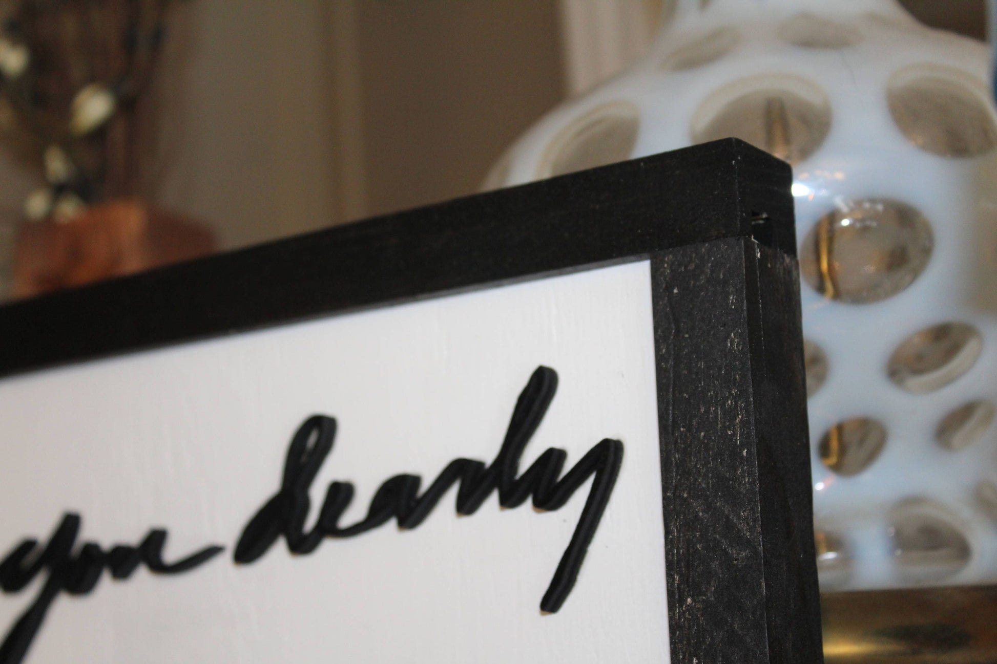 custom handwriting, gift sign decor wooden my handwriting from photo cut from wood framed loved one note great mother's day father's day