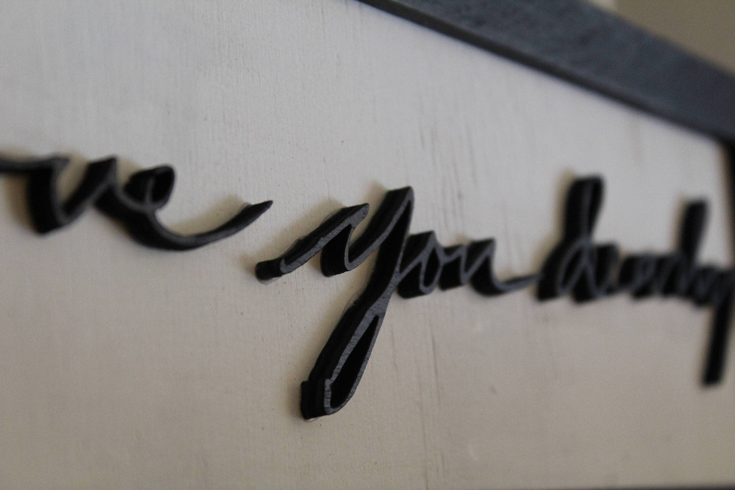 custom handwriting, gift sign decor wooden my handwriting from photo cut from wood framed loved one note great mother's day father's day