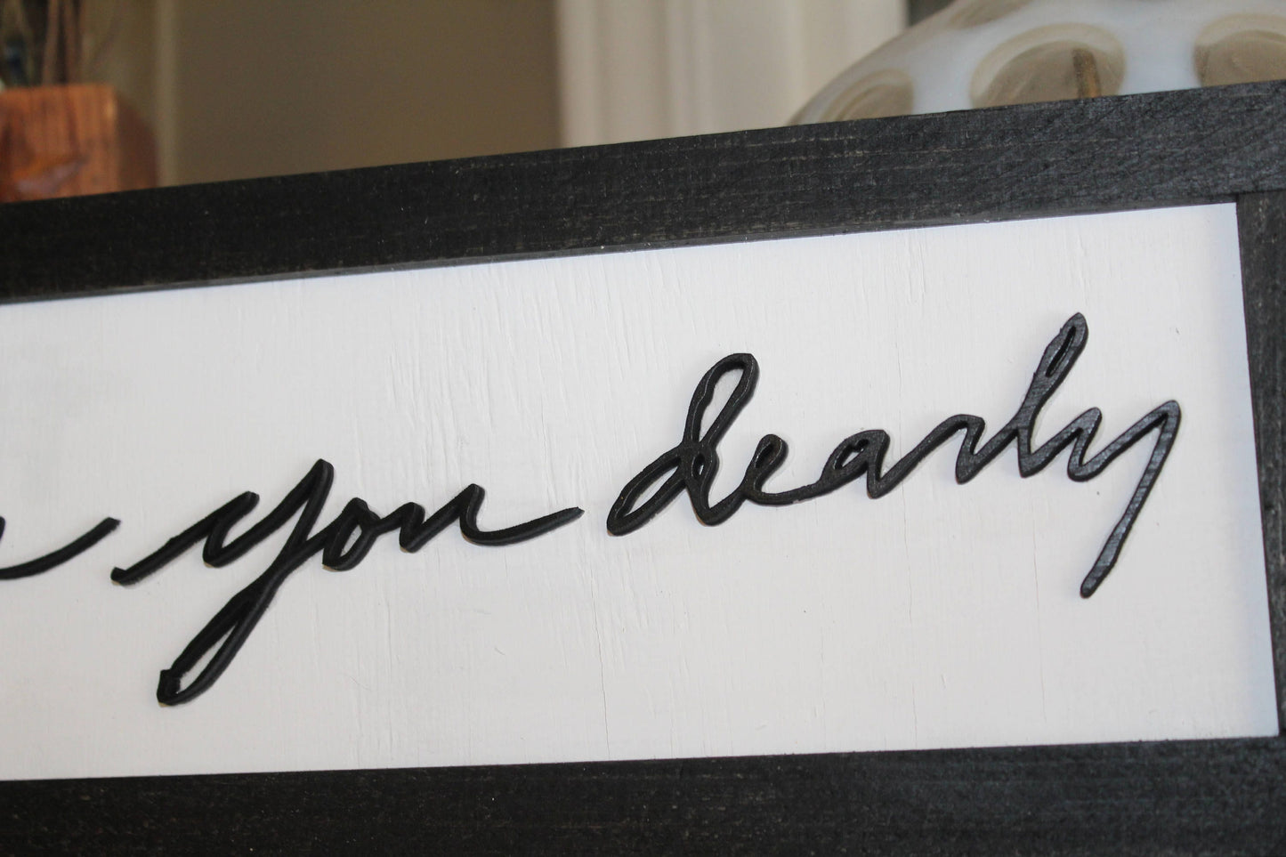 custom handwriting, gift sign decor wooden my handwriting from photo cut from wood framed loved one note great mother's day father's day