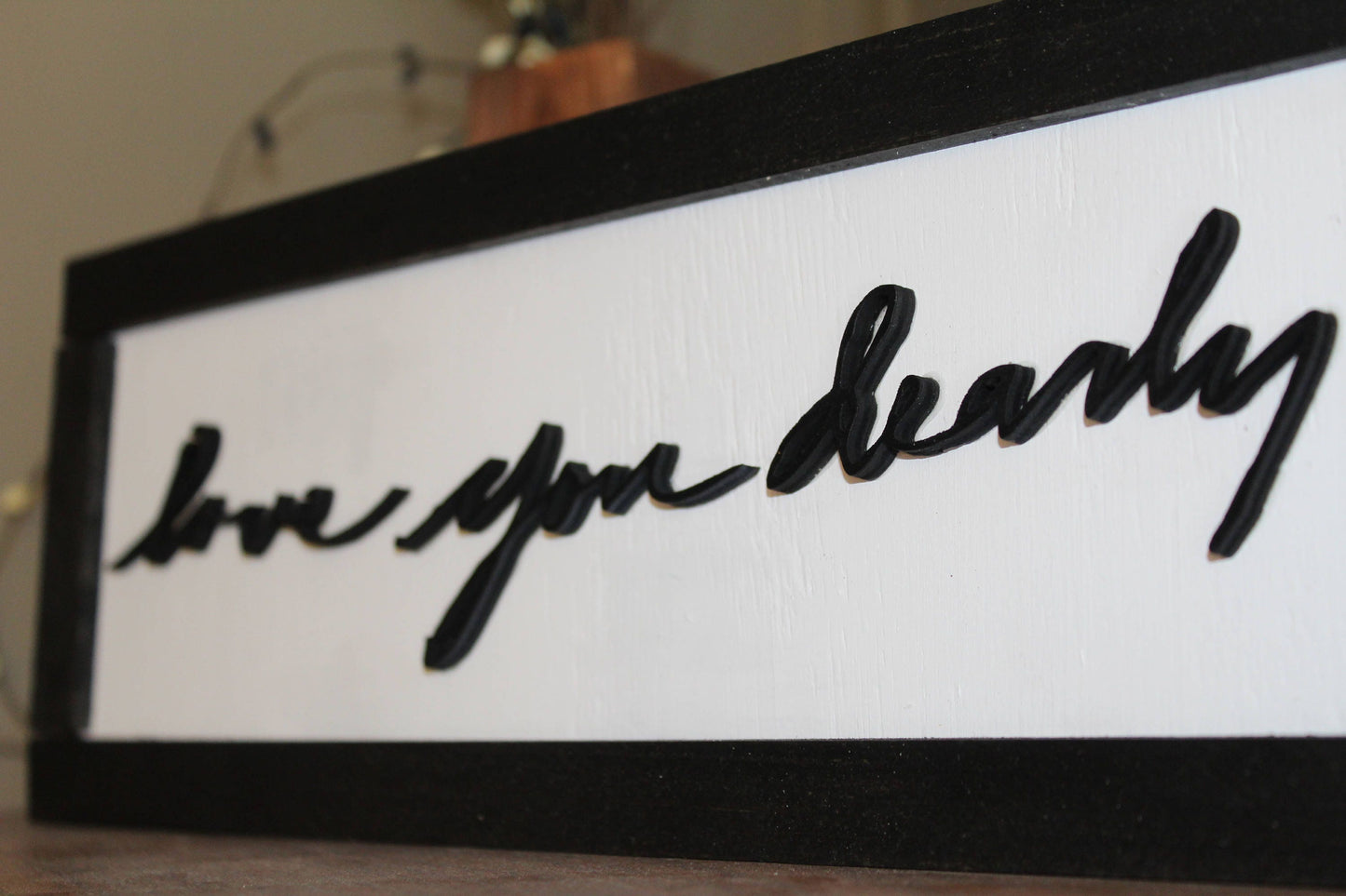 custom handwriting, gift sign decor wooden my handwriting from photo cut from wood framed loved one note great mother's day father's day