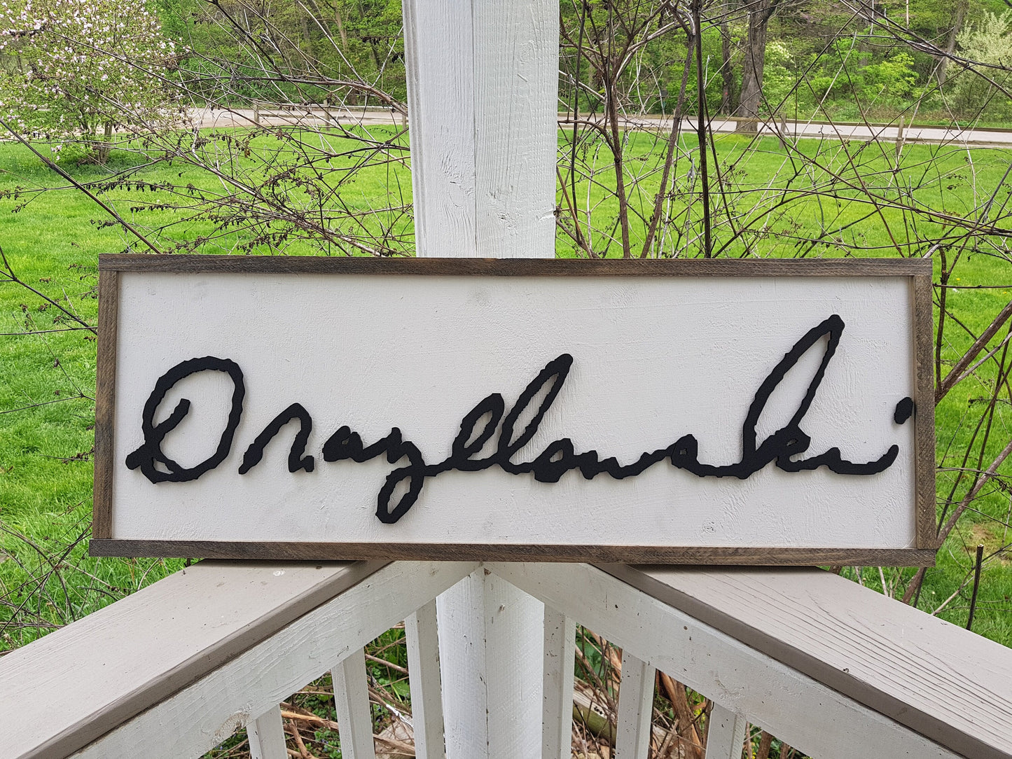 actual signature, your signature, handwriting cut out of wood large sign personalized unique gift wedding gift memorial gift for mom and dad