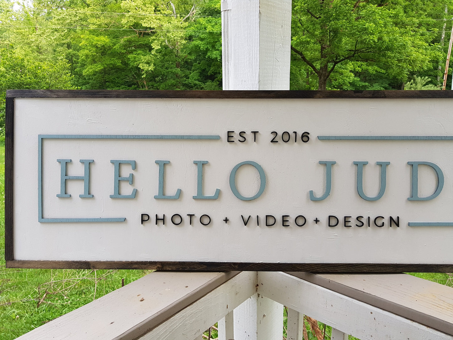 Large Photography Sign, Photographer, Videographer, Commercial Business Sign, Wood, 3D, Exterior Sign, Outdoor, Entrance Sign, Personalized