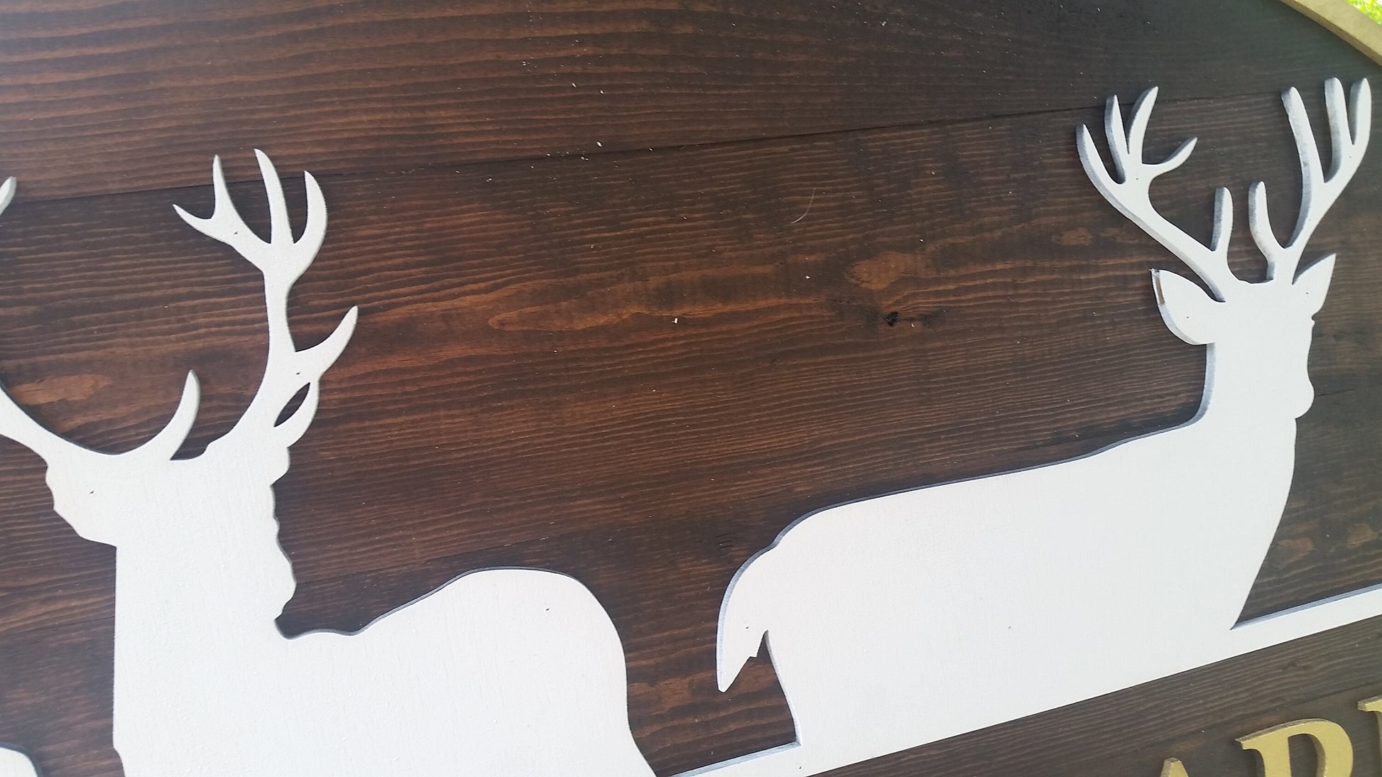 custom farm sign wood ranch signage great for hanging large or small indoor or outdoor with deer or stags