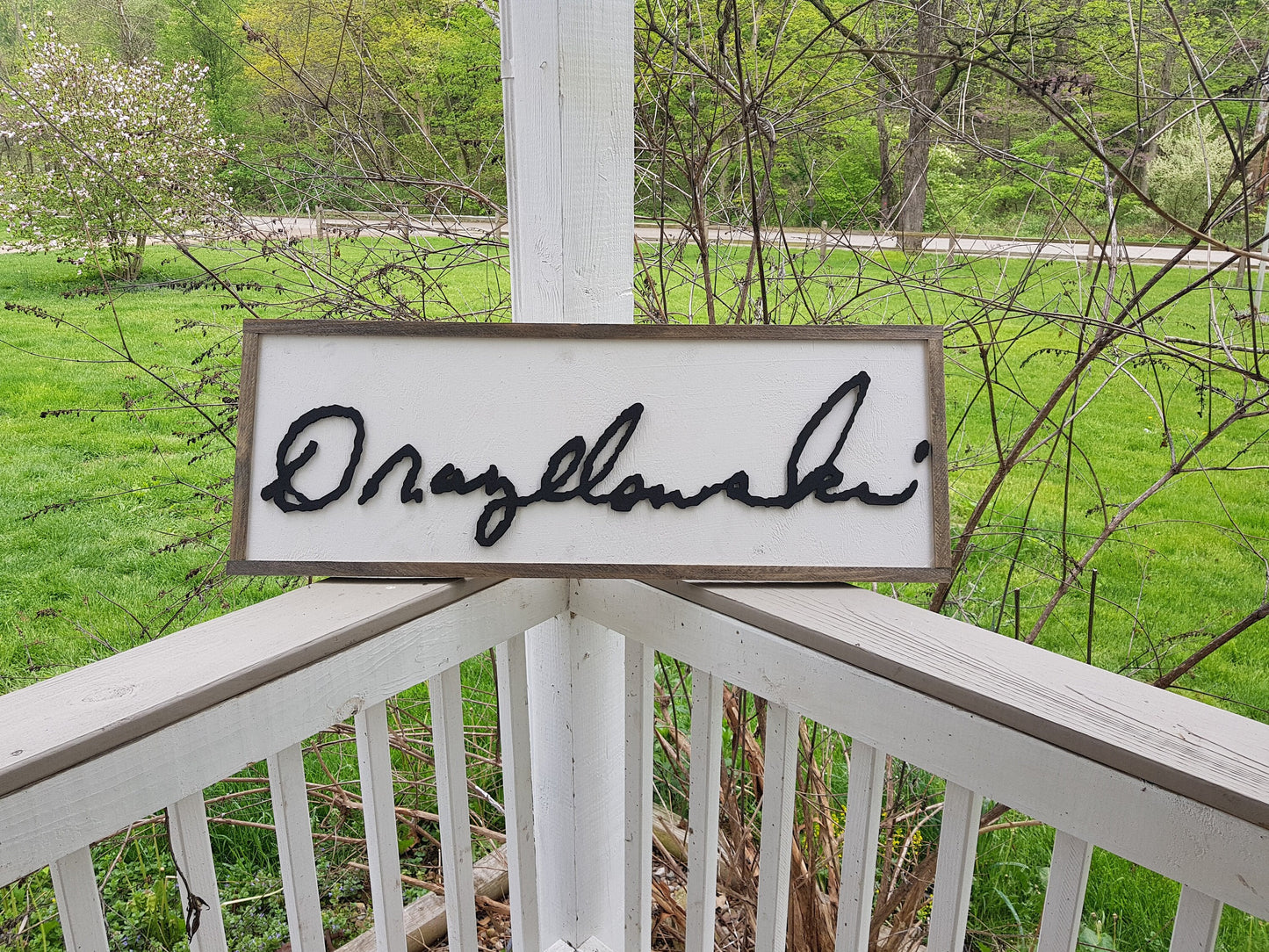 actual signature, your signature, handwriting cut out of wood large sign personalized unique gift wedding gift memorial gift for mom and dad