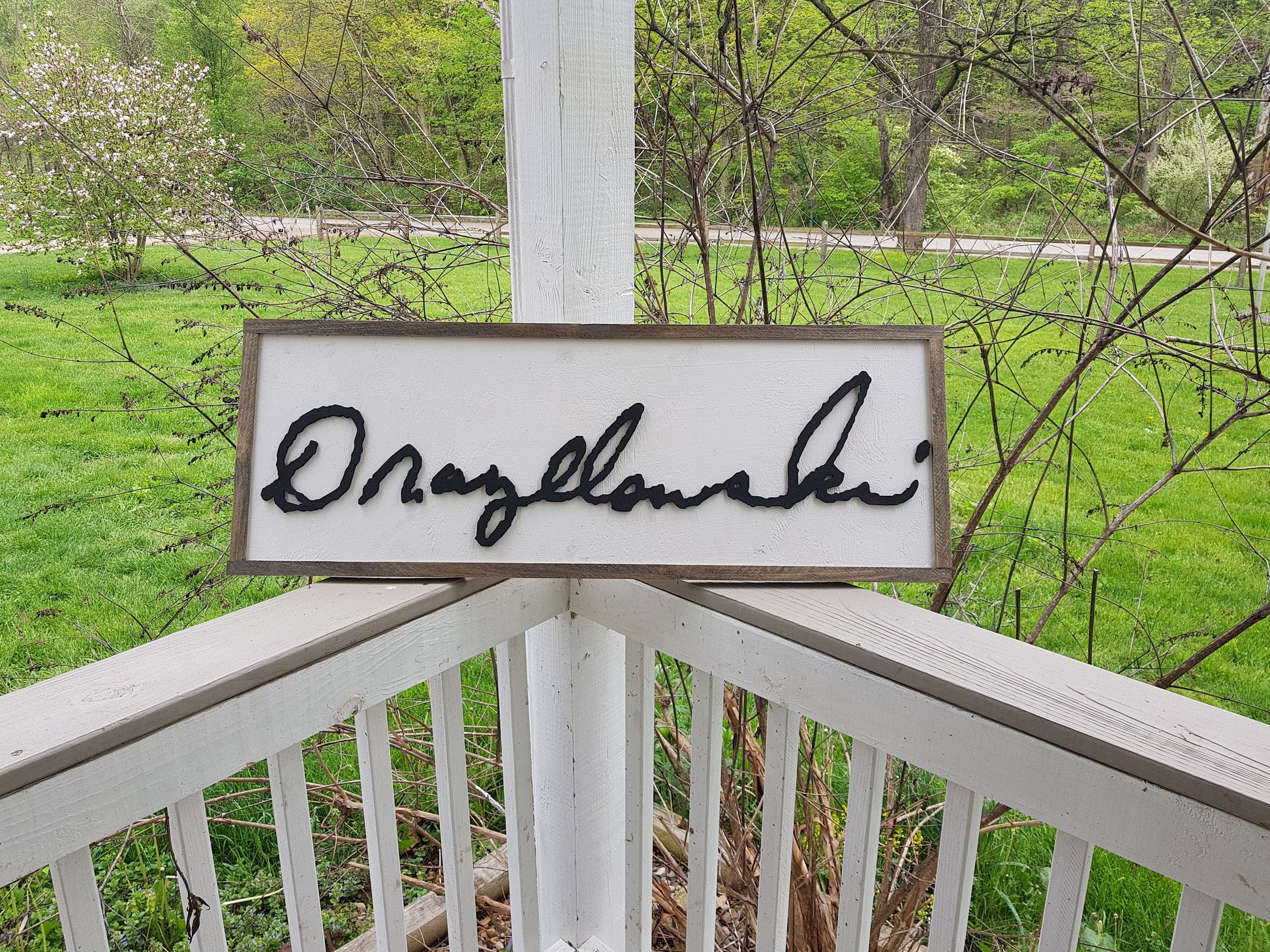actual signature, your signature, handwriting cut out of wood large sign personalized unique gift wedding gift memorial gift for mom and dad