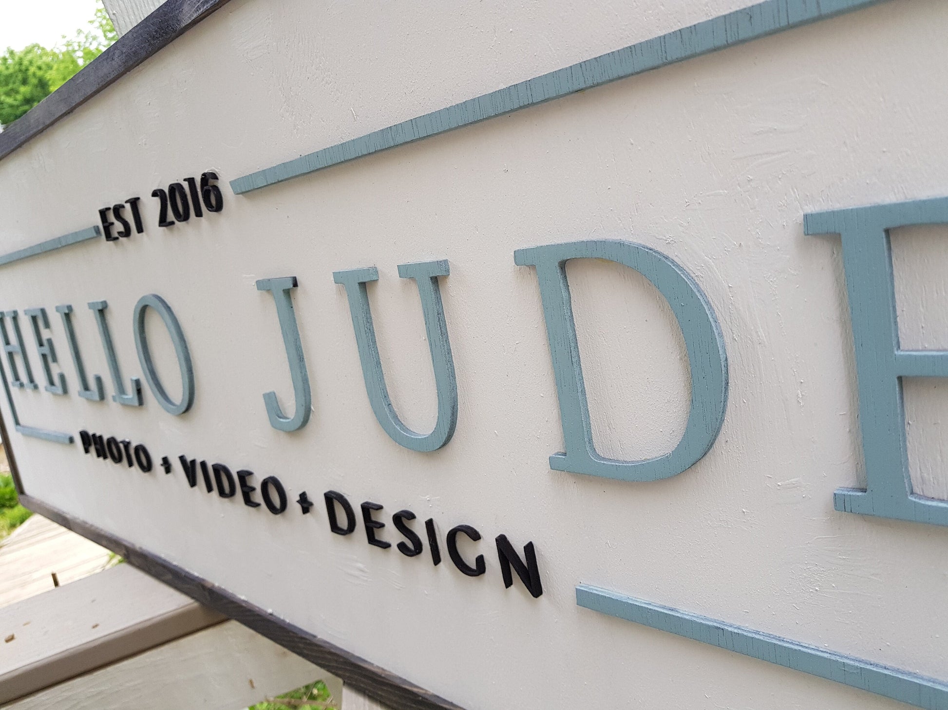 Large Photography Sign, Photographer, Videographer, Commercial Business Sign, Wood, 3D, Exterior Sign, Outdoor, Entrance Sign, Personalized
