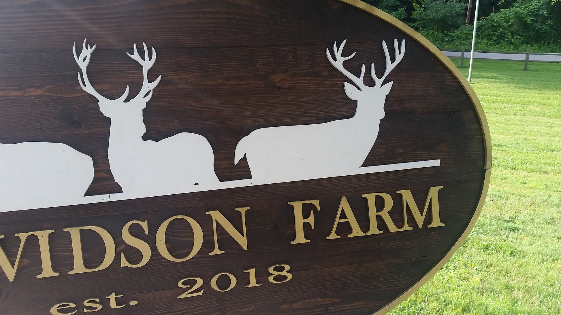 custom farm sign wood ranch signage great for hanging large or small indoor or outdoor with deer or stags