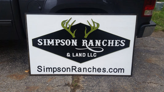 Realty Sign, Realtor Sign, Ranch Sign, Large Outdoor, Commercial Business Sign, Wood, 3D, Exterior Sign, Outdoor, Entrance Sign, Personalize