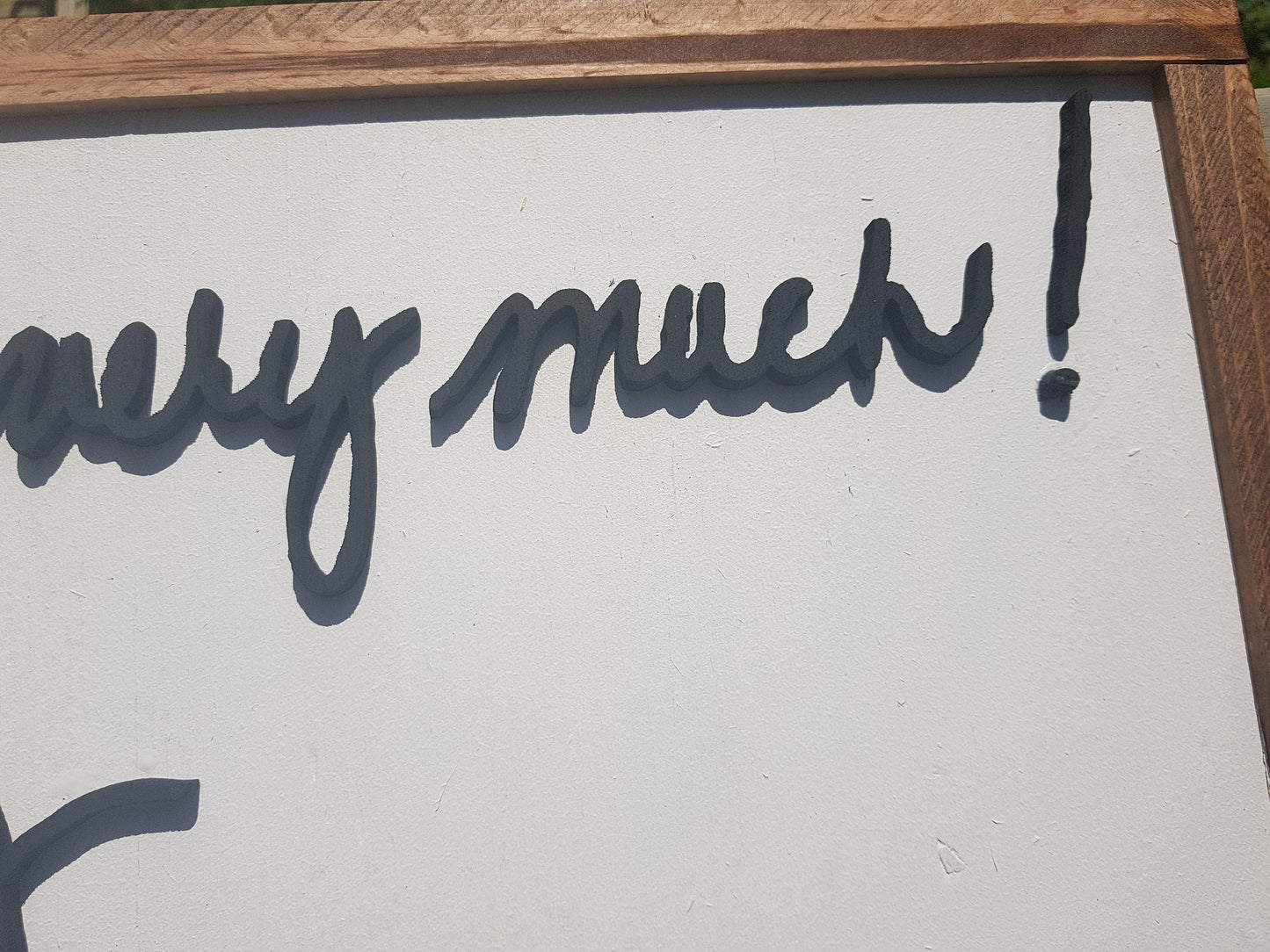 handwriting gift wood sign take your writing and get it cutout of wood and framed great unique for family mom dad brother and sister