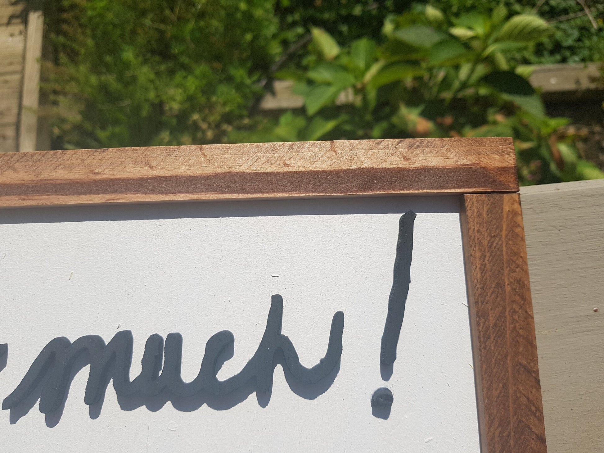 handwriting gift wood sign take your writing and get it cutout of wood and framed great unique for family mom dad brother and sister