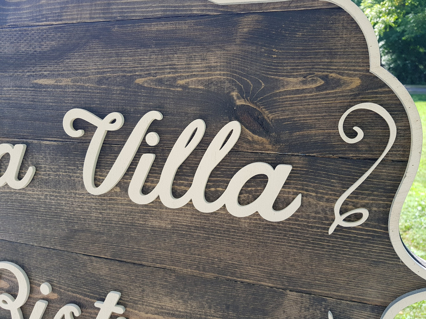 Bistro Sign, Restaurant Sign, Coffee Sign, Deli Sign, Ebony and Ivory, Large Custom Business Sign, Business Logo, Sign, Interior, Exterior