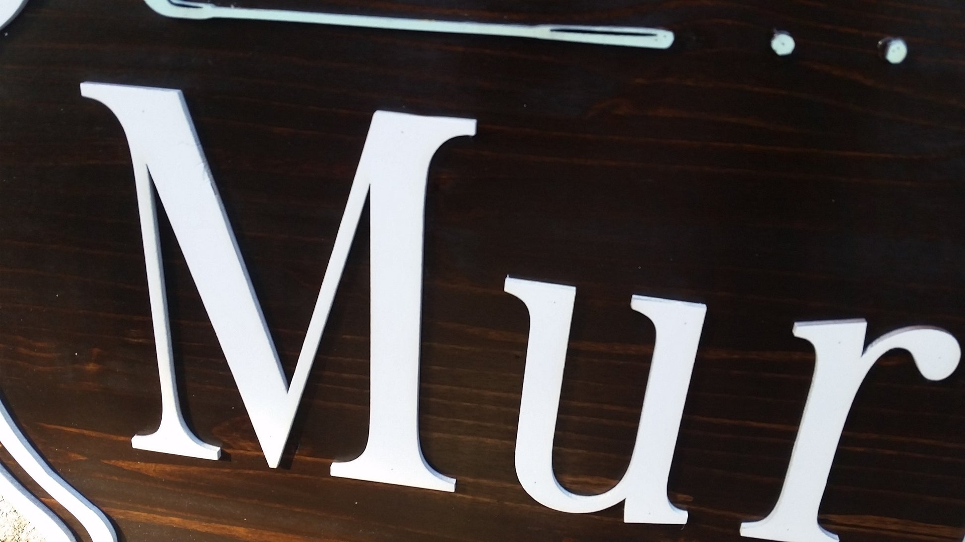 Large Custom Golf Sign Putter Golf Club Business Logo Wood Raised Text Laser Cut Out 3D Extra Large Outdoor