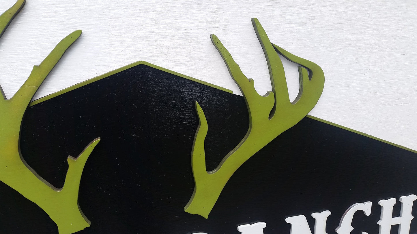 Realty Sign, Realtor Sign, Ranch Sign, Large Outdoor, Commercial Business Sign, Wood, 3D, Exterior Sign, Outdoor, Entrance Sign, Personalize