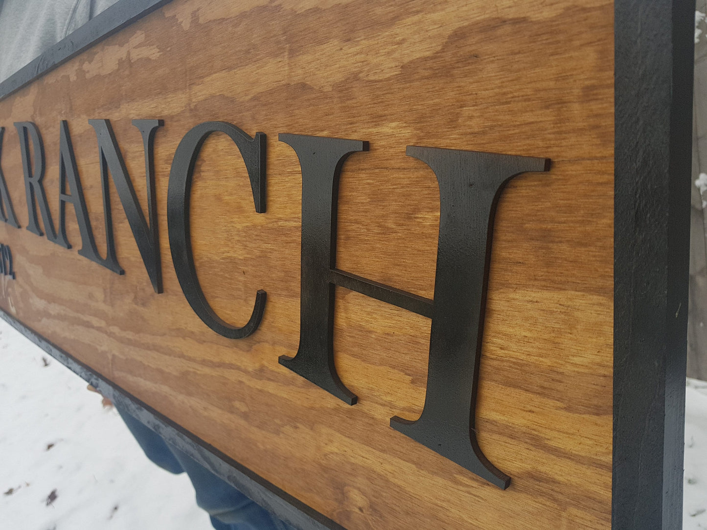 Large Custom Ranch Sign, Over-sized Rustic Business Logo, Wood, Laser Cut Out, 3D, Extra Large, Sign Footstepsinthepast