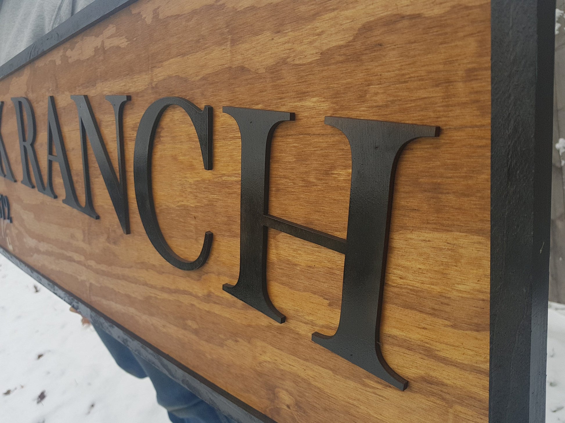 Large Custom Ranch Sign, Over-sized Rustic Business Logo, Wood, Laser Cut Out, 3D, Extra Large, Sign Footstepsinthepast