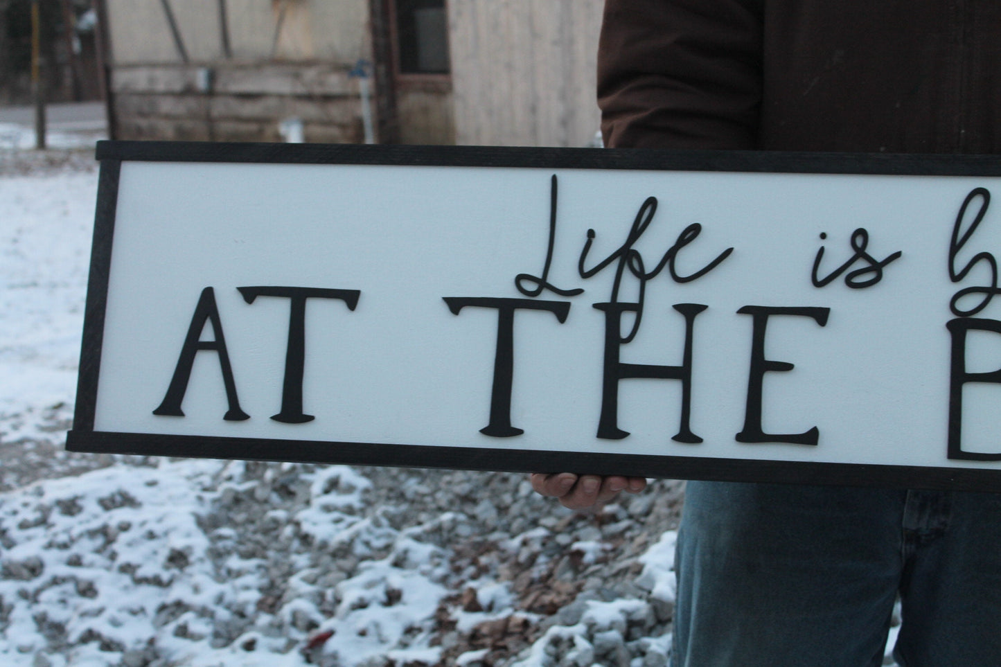 Life Is Better At The Beach Large Sign, Coastal, Ocean, Nautical,Large Raised Letter, Large Custom Sign, Over-sized, Wood, Extra Large, Sign