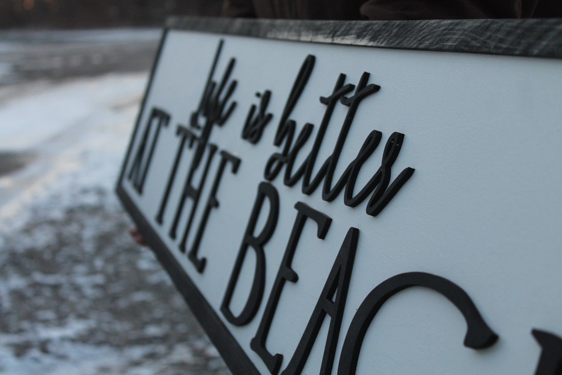 Life Is Better At The Beach Large Sign, Coastal, Ocean, Nautical,Large Raised Letter, Large Custom Sign, Over-sized, Wood, Extra Large, Sign