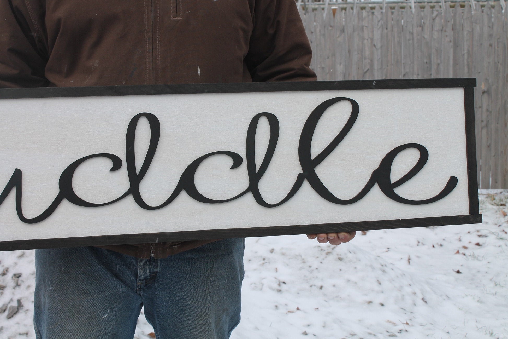 Lets Cuddle, Wood Sign, Extra Large Country Sign ,Large Raised Letter, Over-sized, Wood, Extra Large, Couch Sign, Fireplace Sign, Bedroom