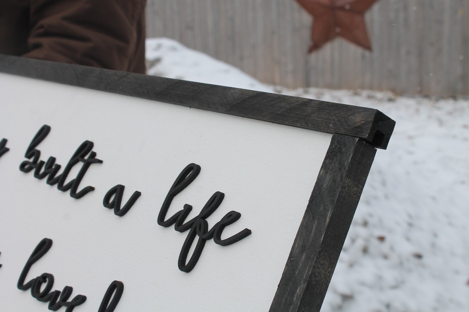 Together They Built a Life They Loved, Wood Sign, Extra Large Country Sign ,Large Raised Letter, Over-sized, Wood,Couch Sign, Fireplace Sign