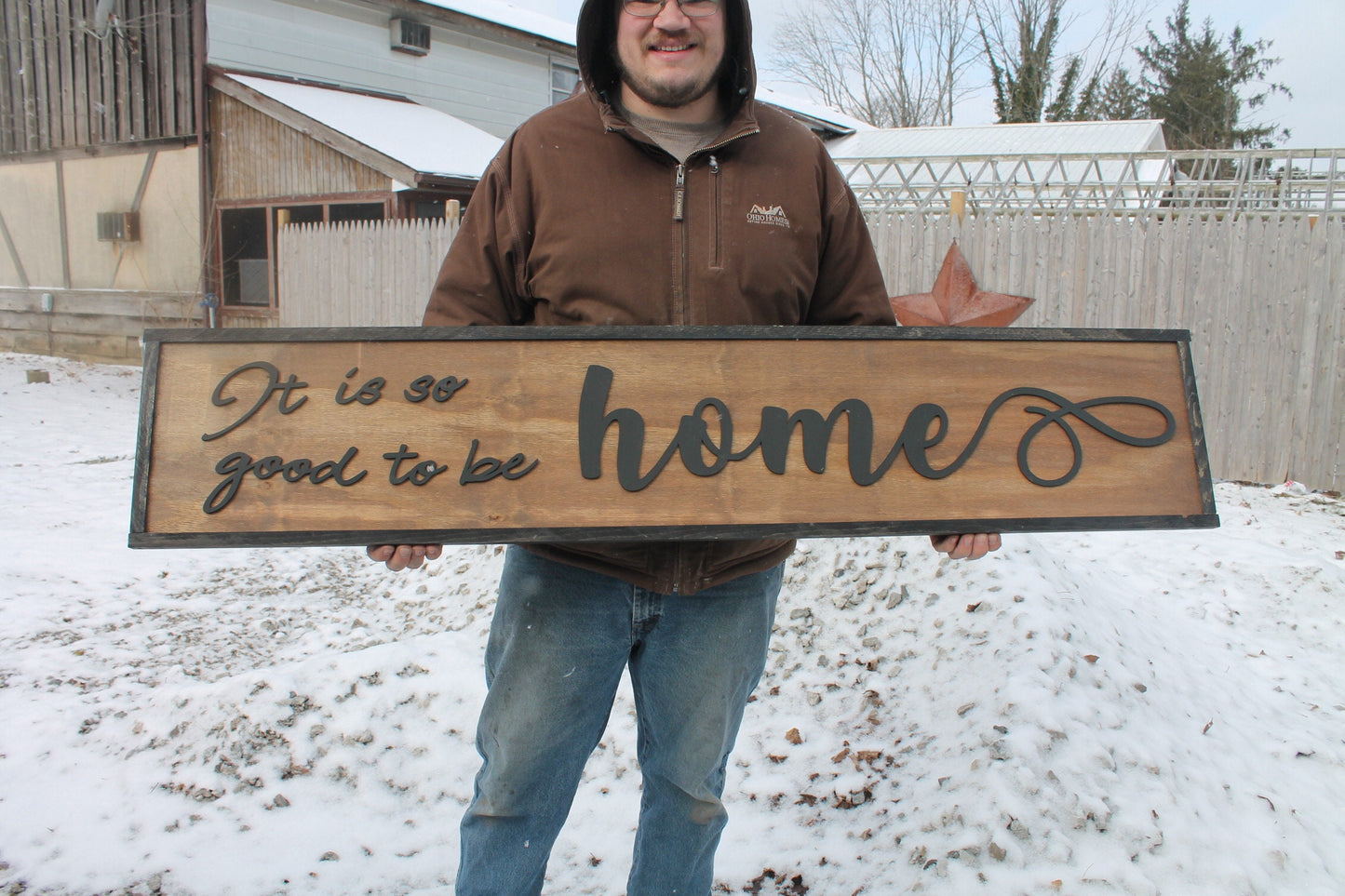 It Is so Good To Be Home, Large Custom Sign, Over-sized Rustic, Wood, Laser Cut Out, Raised Letters, Extra Large, Sign, Couch Sign Fireplace
