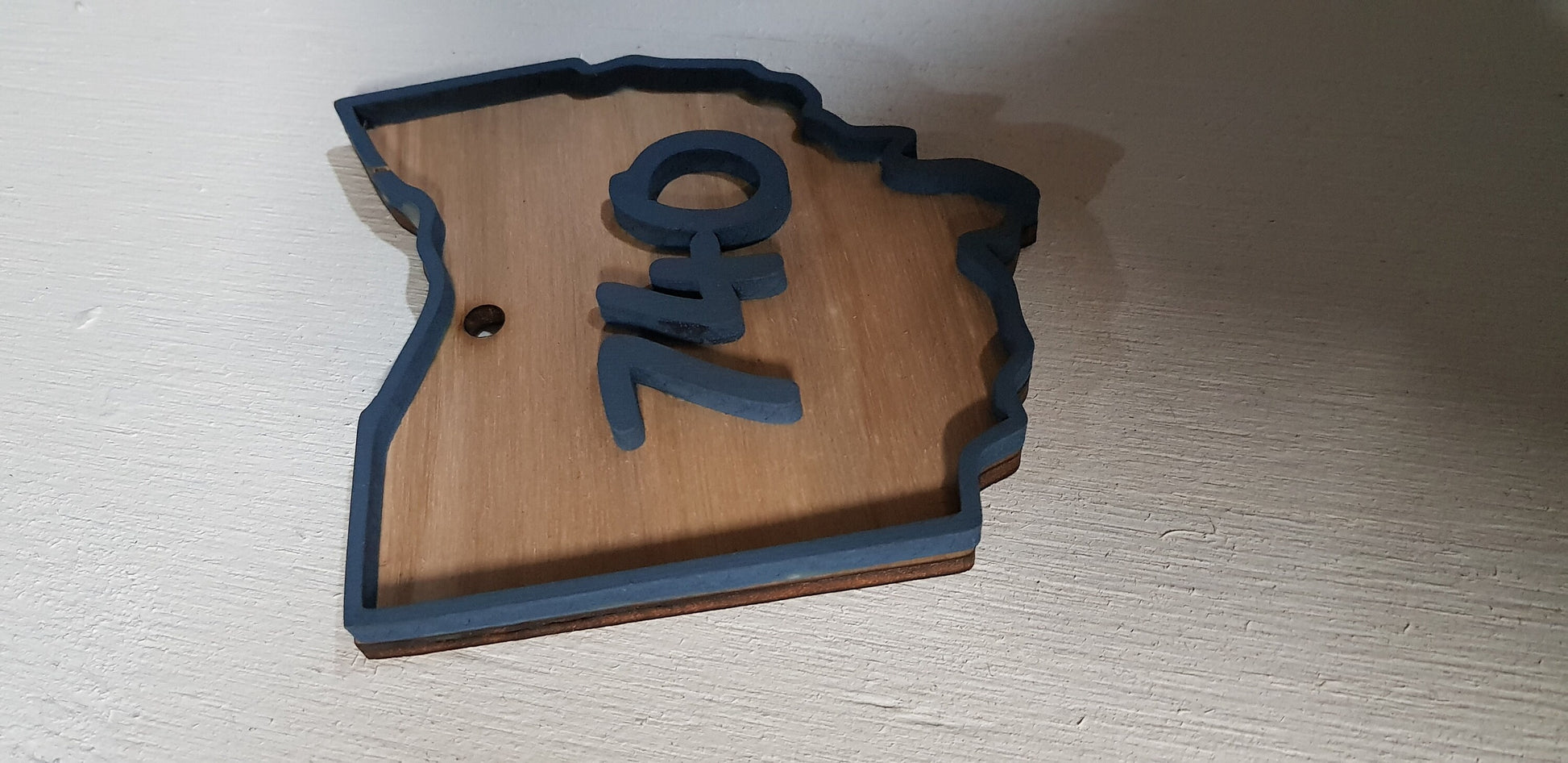 Custom State, Raised Area Code, Raised Sign, Ohio, 740, 3D, Wood, Your Words, Custom, Wooden Words, Laser Cut Out, Wood Cut Out