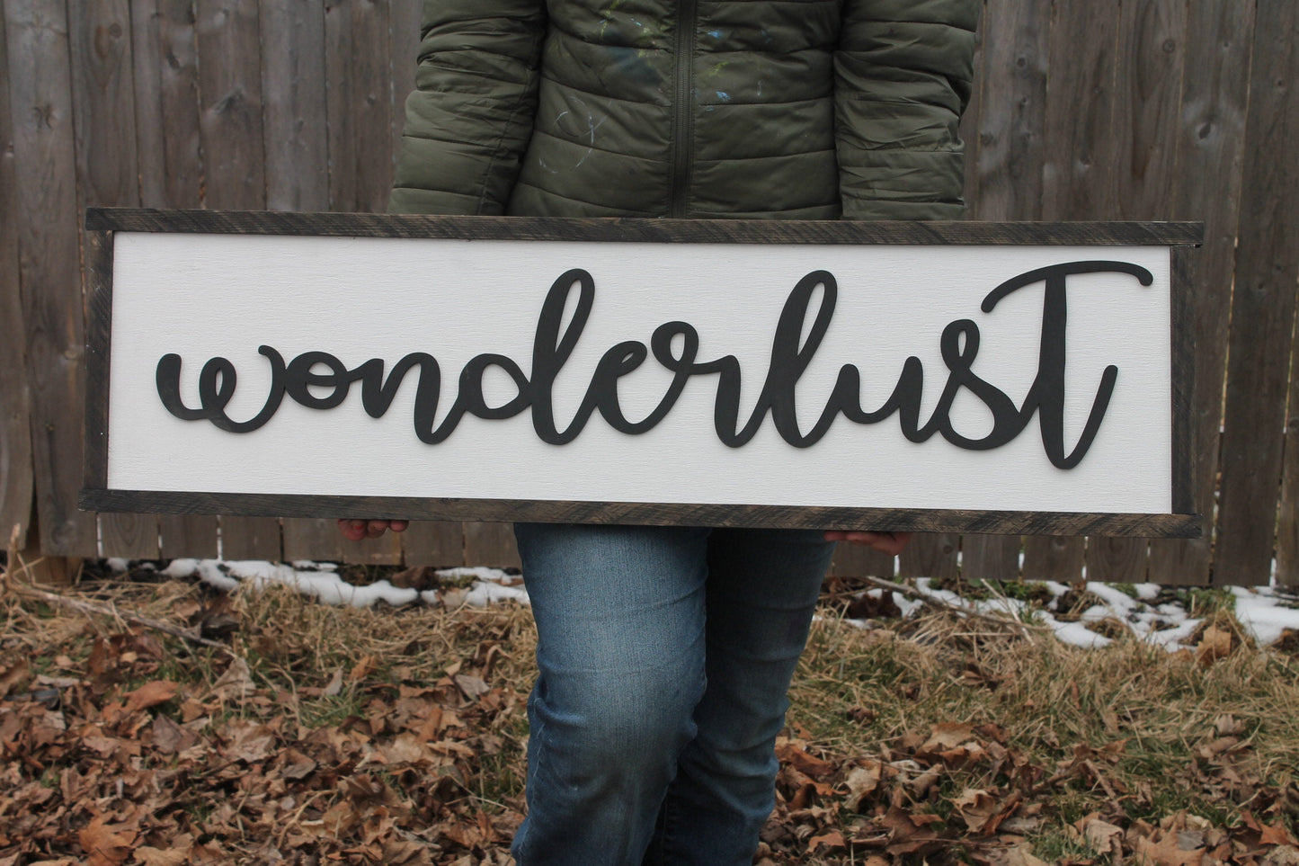 Wonderlust, Wood, Sign, Travel, Large, Over Sized Rustic, Primitive, Shabby Chic, Raised Text, Unique Wedding gift