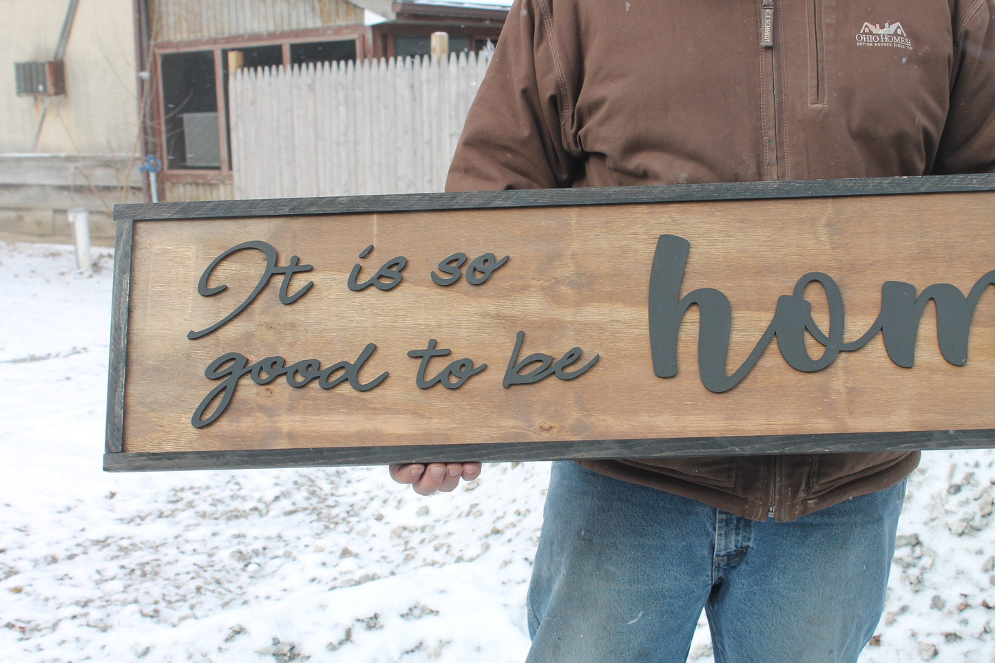 It Is so Good To Be Home, Large Custom Sign, Over-sized Rustic, Wood, Laser Cut Out, Raised Letters, Extra Large, Sign, Couch Sign Fireplace