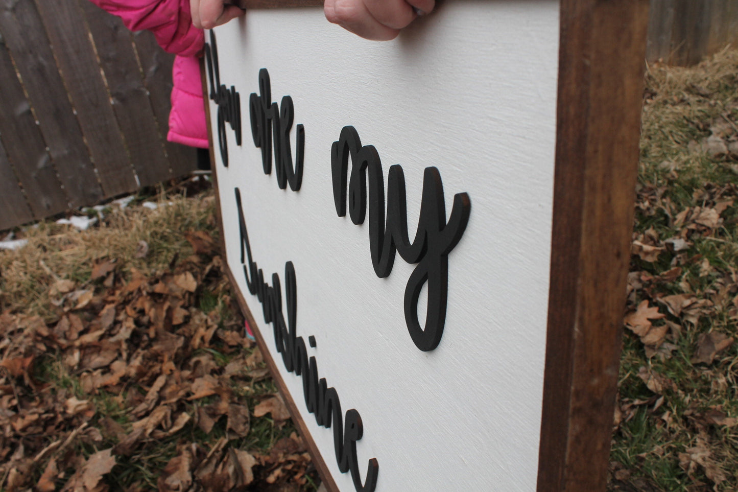 You are my Sunshine, Sunshine, Extra Large 3D Sign, Wood Sign, Large Wood Sign, Over Sized, Raised Text, Sign, Shabby Chic, Rustic, 3D