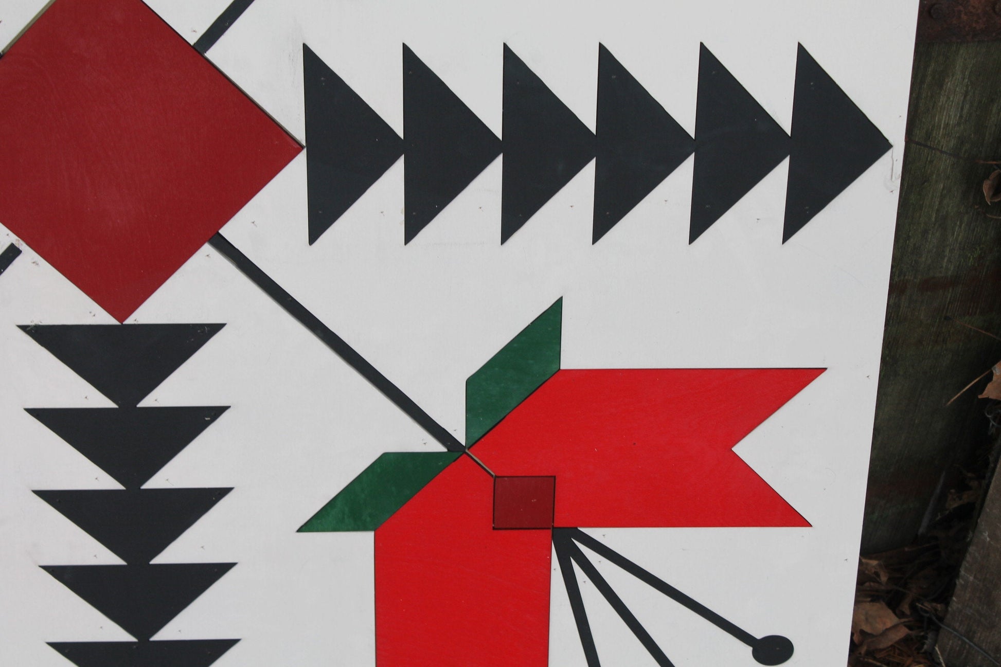 Barn Quilt, Tulip, Flower, Floral, Red, Wood Barn Quilt, Barn Decor, Vintage, Rustic, Mosaic, Handmade, Primitive, Wood, Laser Cut Out,Large