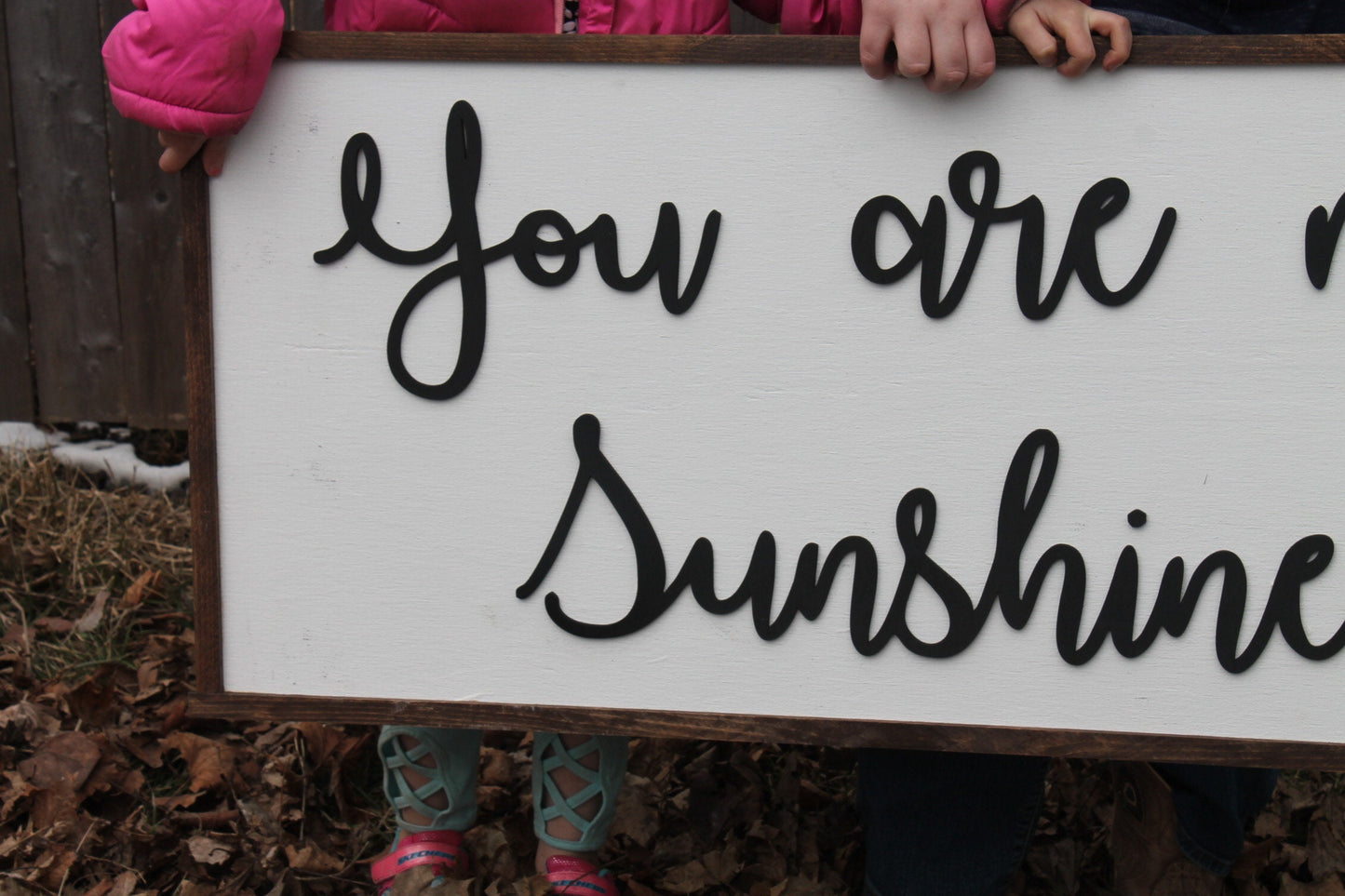 You are my Sunshine, Sunshine, Extra Large 3D Sign, Wood Sign, Large Wood Sign, Over Sized, Raised Text, Sign, Shabby Chic, Rustic, 3D