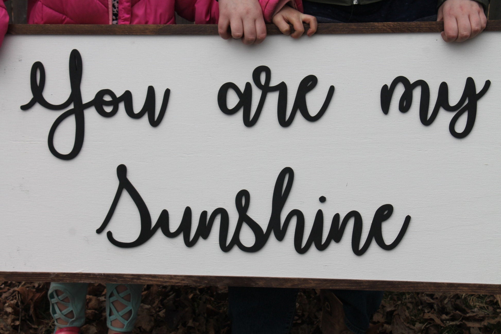 You are my Sunshine, Sunshine, Extra Large 3D Sign, Wood Sign, Large Wood Sign, Over Sized, Raised Text, Sign, Shabby Chic, Rustic, 3D