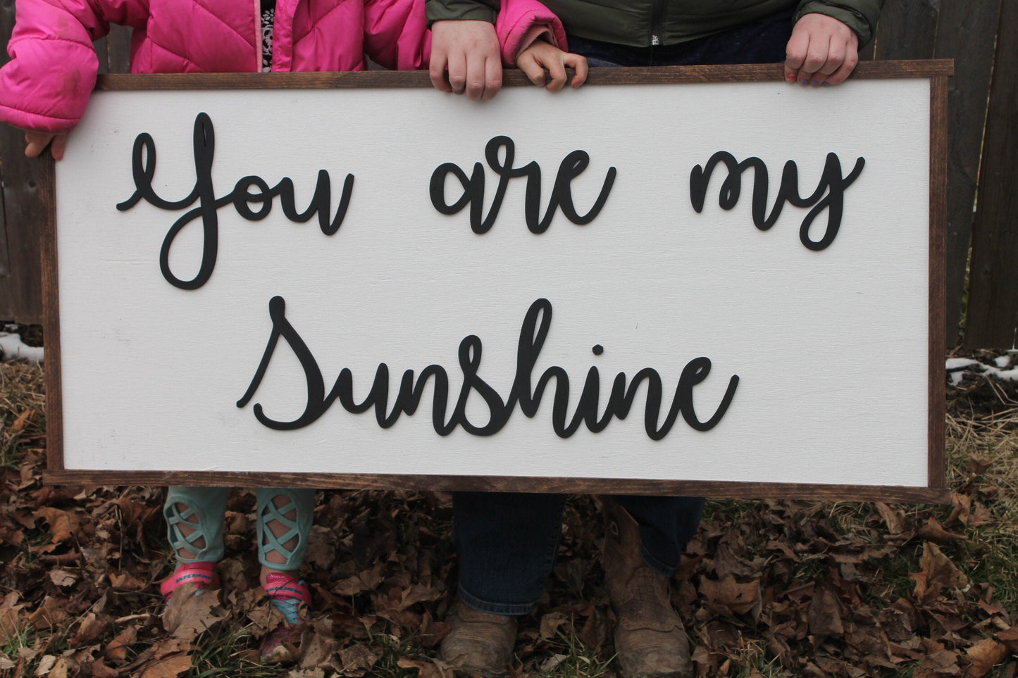 You are my Sunshine, Sunshine, Extra Large 3D Sign, Wood Sign, Large Wood Sign, Over Sized, Raised Text, Sign, Shabby Chic, Rustic, 3D