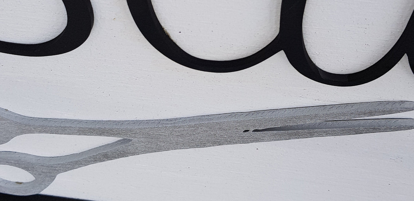 Studio 563, Salon Sign, Large Custom Business Sign, We Use Your Actual Graphic, Business Logo, Wood, Laser Cut Out, 3D, Extra Large