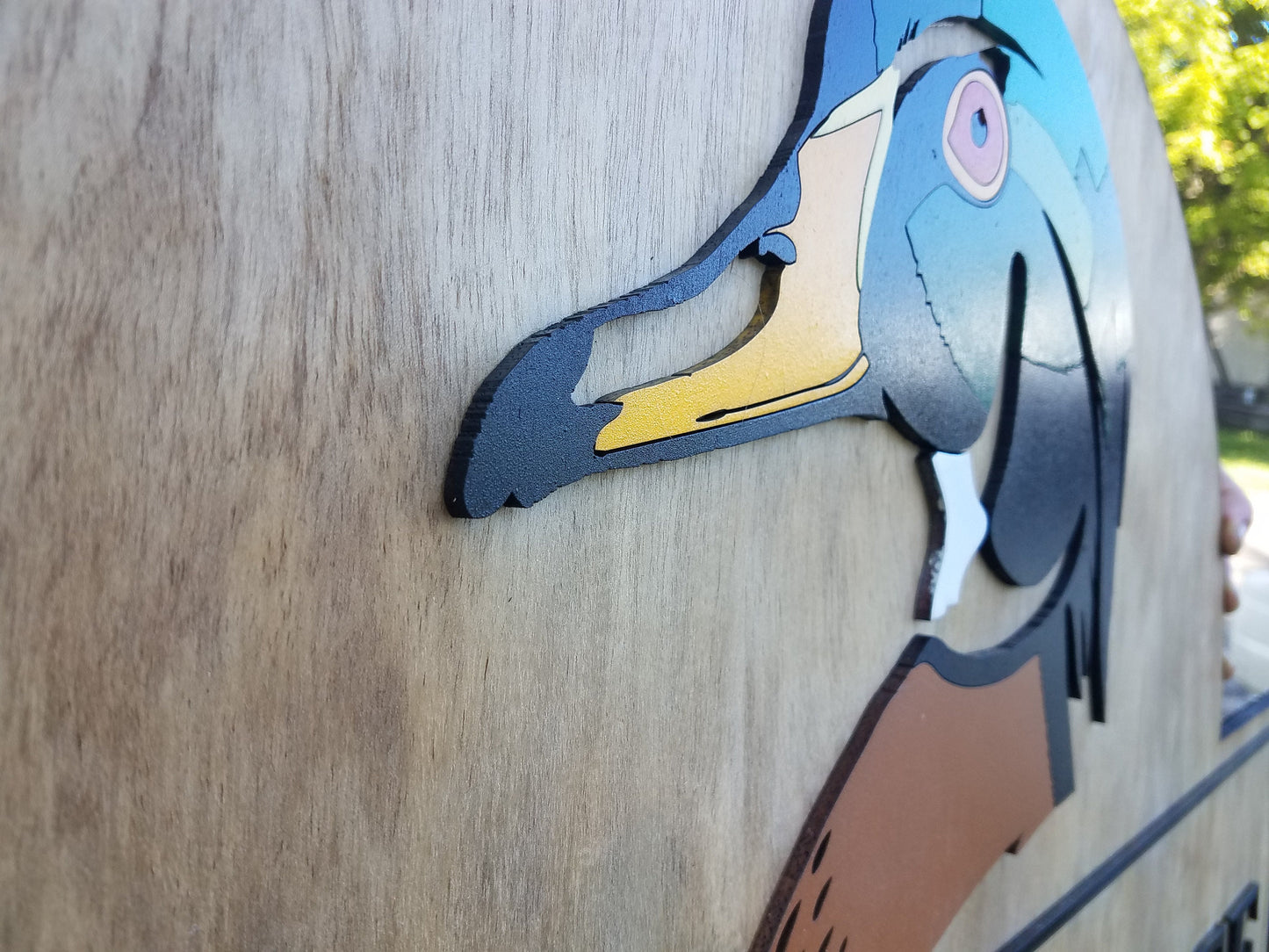 Farm Sign, Woodland Duck, Bird, Poultry, Hobby Farm, Large Custom Business Sign, We Use Your Actual Graphic, Business Logo, Wood, 3D, Large