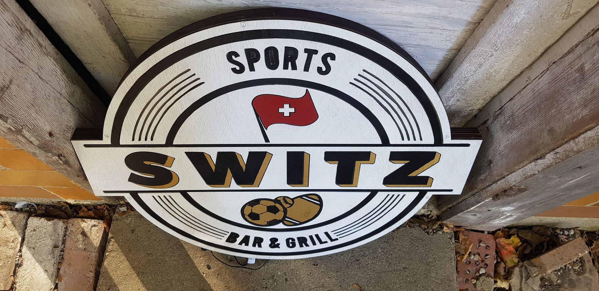 led lit custom wood sign. like a Neon light personalized to your logo or saying bar light