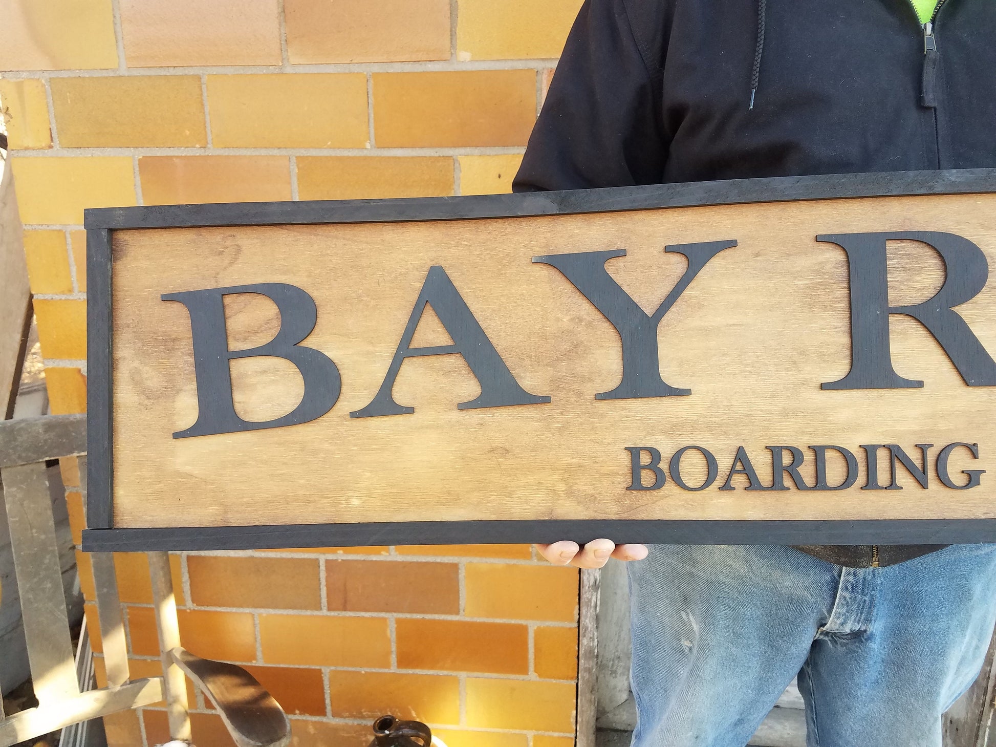 Large Custom Boarding Day Care Sign, Over-sized Rustic Business Logo, Wood, Laser Cut Out, 3D, Extra Large, Sign Footstepsinthepast